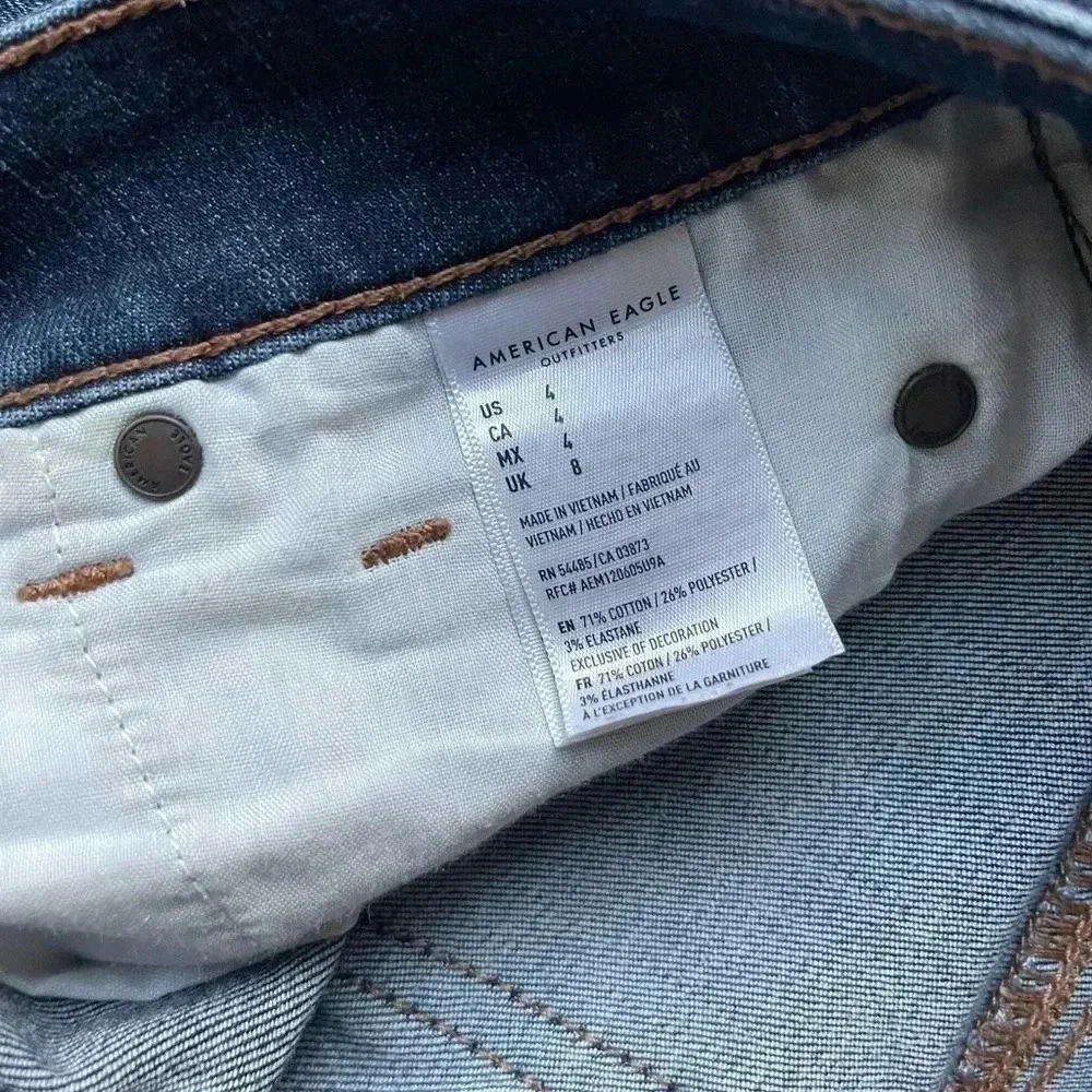 American Eagle Denim shorts Next  level stretch size 4 - Picture 4 of 4